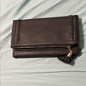 Elegant Black Clutch with Tassel